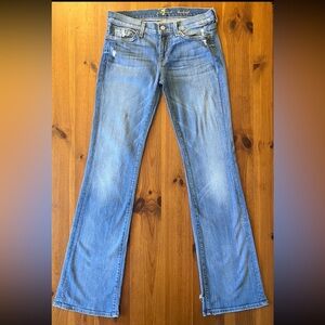 7 For All Mankind Light Blue Boot Cut Jeans